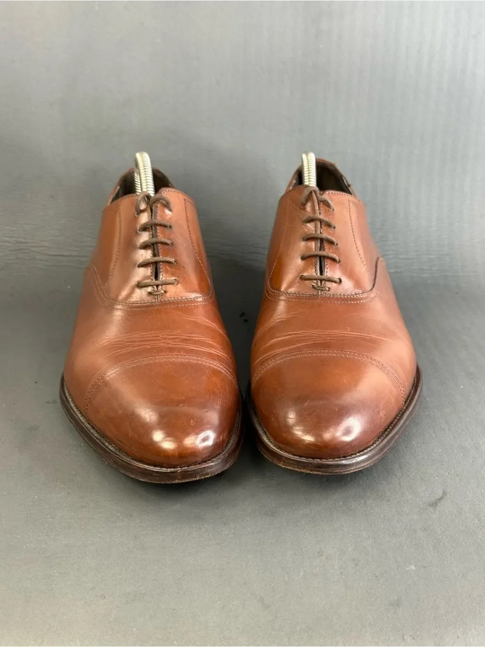 To Boot New York Forley cognac brown leather cap-toe Oxford shoes men’s 9